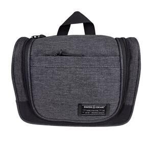 SWISSGEAR SA2379 TRAVEL TOILETRY BAG – DARK GRAY – HANGING ZIPPERED ORGANIZER